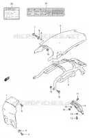 GARDE BOUE ARRIERE pour Suzuki TS-ER 125 1998