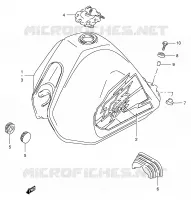 RESERVOIR D'ESSENCE pour Suzuki TS-ER 125 1998