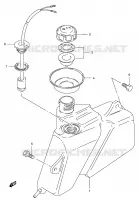 RESERVOIR D'HUILE pour Suzuki TS-ER 125 1998