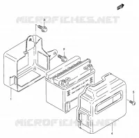 SUPPORT BATTERIE pour Suzuki TS-ER 125 1998