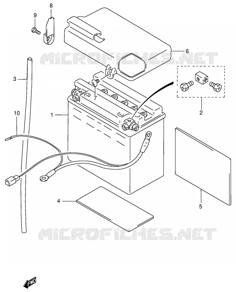 BATTERIE Suzuki MOTO 800 INTRUDER 1999  VS800GLX(E2)