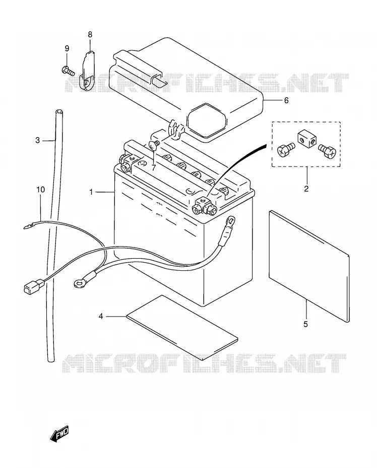 BATTERIE Suzuki MOTO 800 INTRUDER 2003  VS800GLK3(E22)