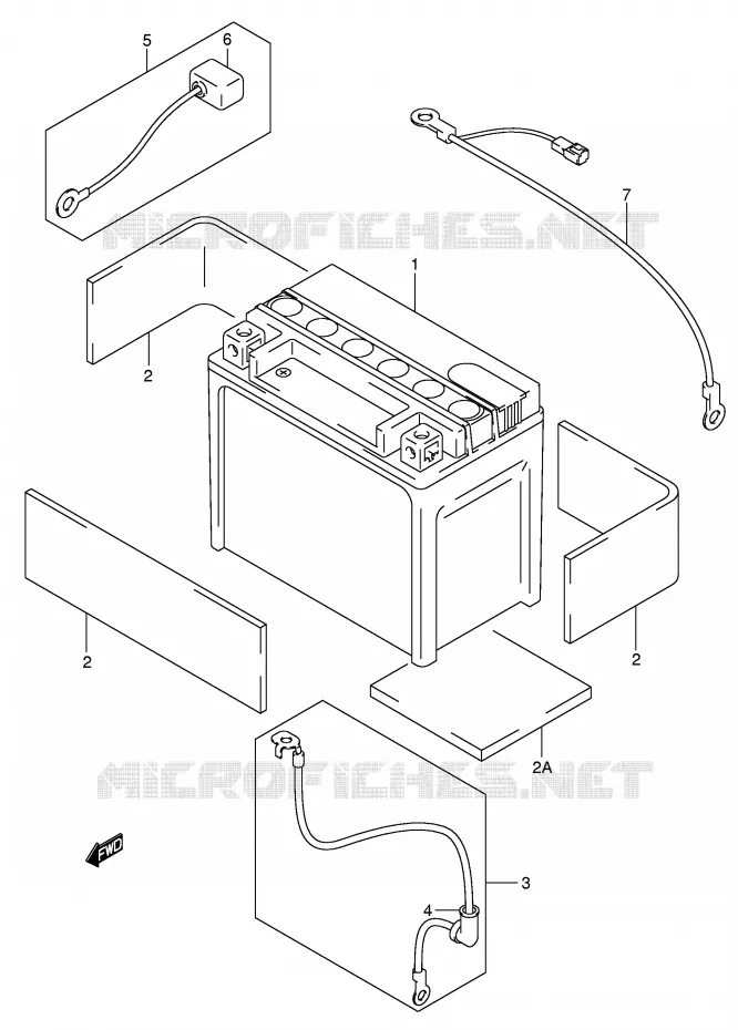 BATTERIE Suzuki MOTO 800 VOLUSIA 2005  VL800ZK5(E2)