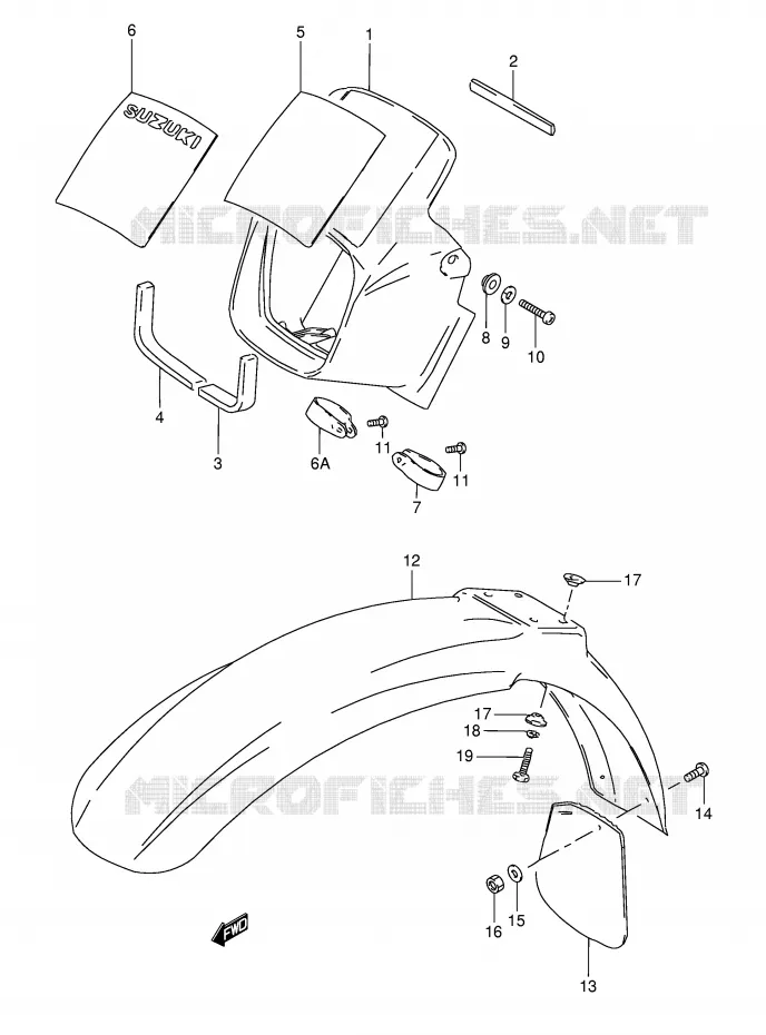 BOL DE PHARE (MODELE E/G/H/J) Suzuki MOTO 50 TS-X 1987  TS50XKH(E1)