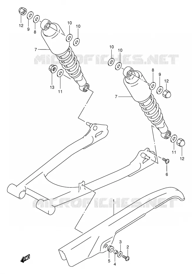 CARTER DE CHAINE Suzuki MOTO 250 TU 2001  TU250XK1(E2)