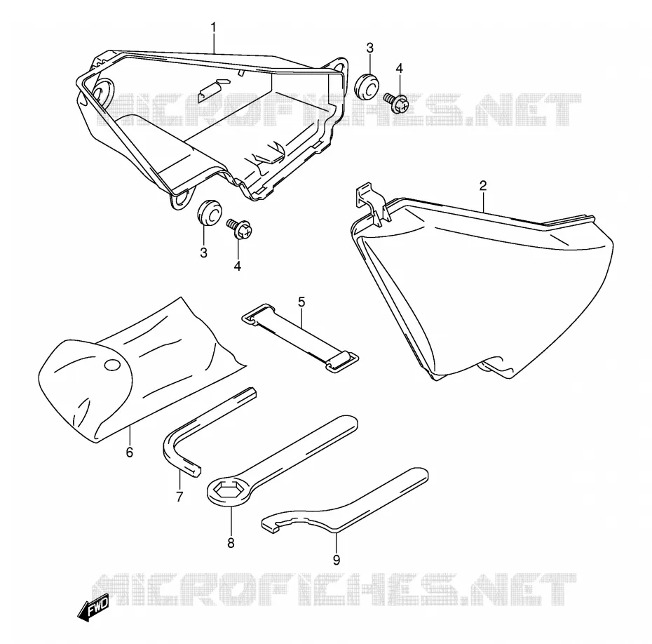 COFFRE Suzuki MOTO 800 VOLUSIA 2004  VL800ZK4(E2)