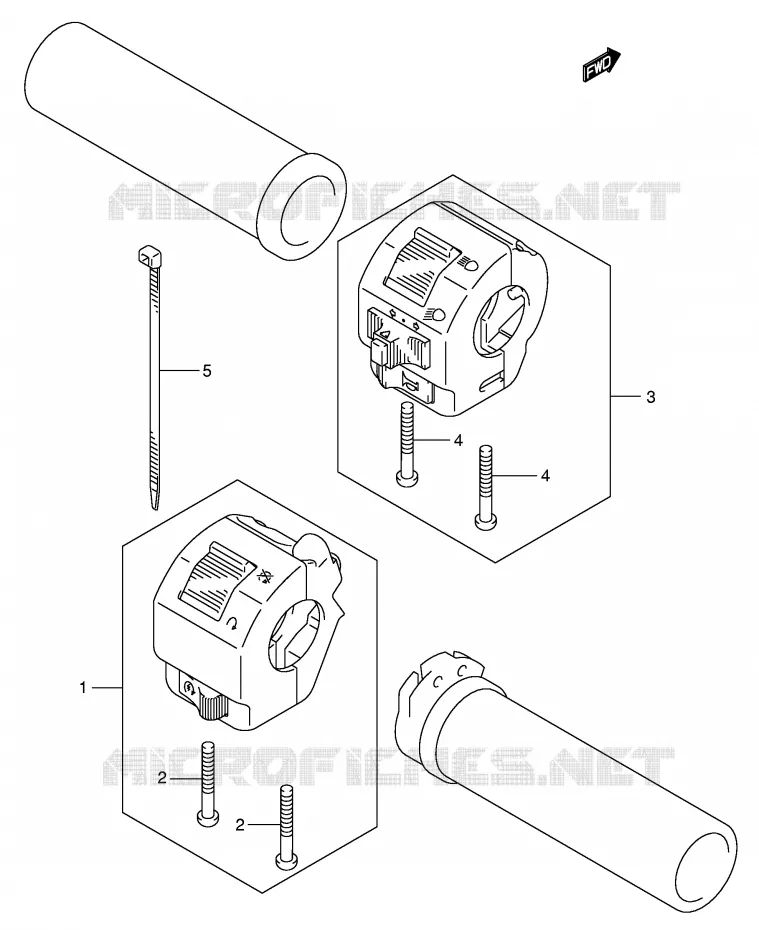 COMMODOS (MODELE K1/K2) Suzuki MOTO 800 VOLUSIA 2003  VL800ZK3(E2)