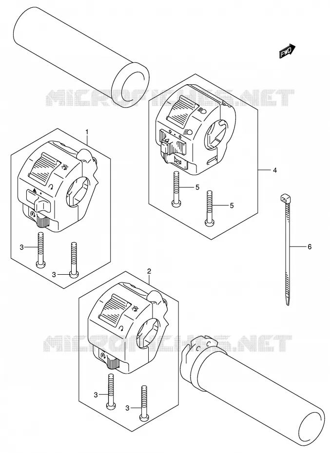 COMMODOS (MODELE K3) Suzuki MOTO 800 VOLUSIA 2004  VL800ZK4(E2)