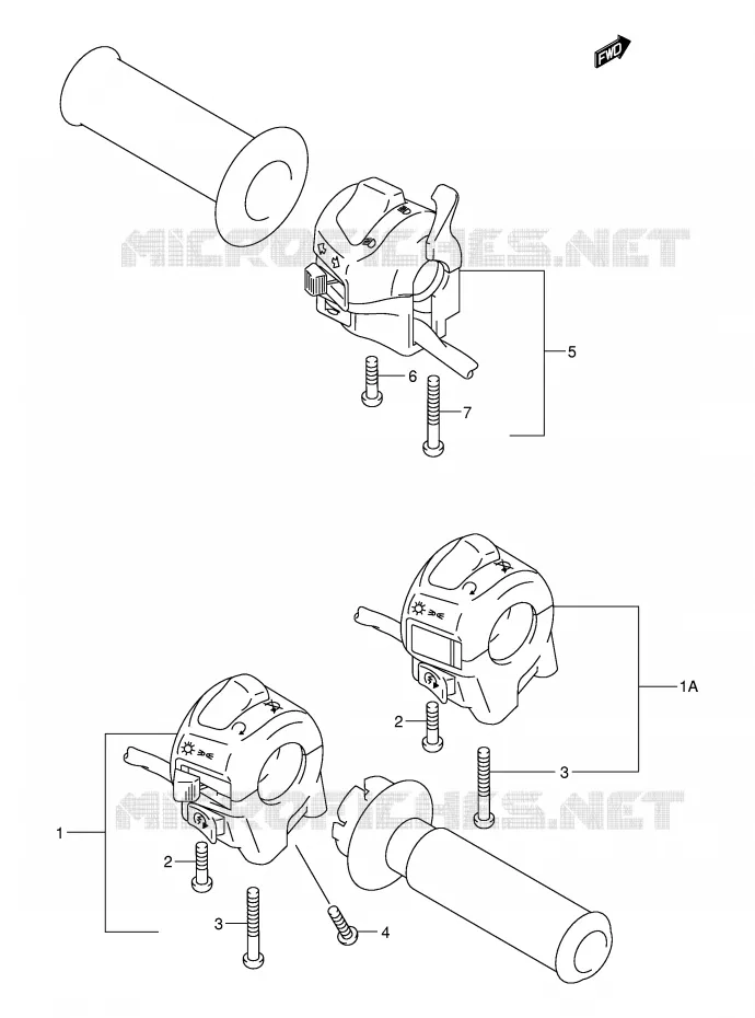 COMMODOS (MODELE Y/K1/K2) Suzuki MOTO 250 INTRUDER 2000  VL250Y(E2)