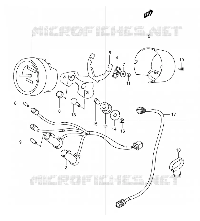 COMPTEUR Suzuki MOTO 125 TU 1999  TU125XTX(E2)