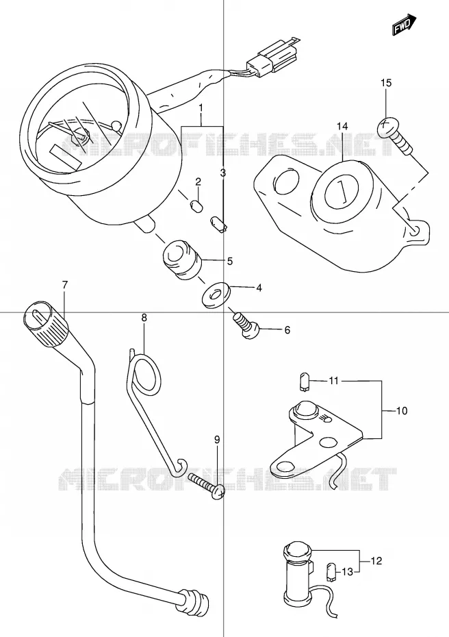 COMPTEUR Suzuki MOTO 50 STREET-MAGIC 1998  TR50SW(E2)