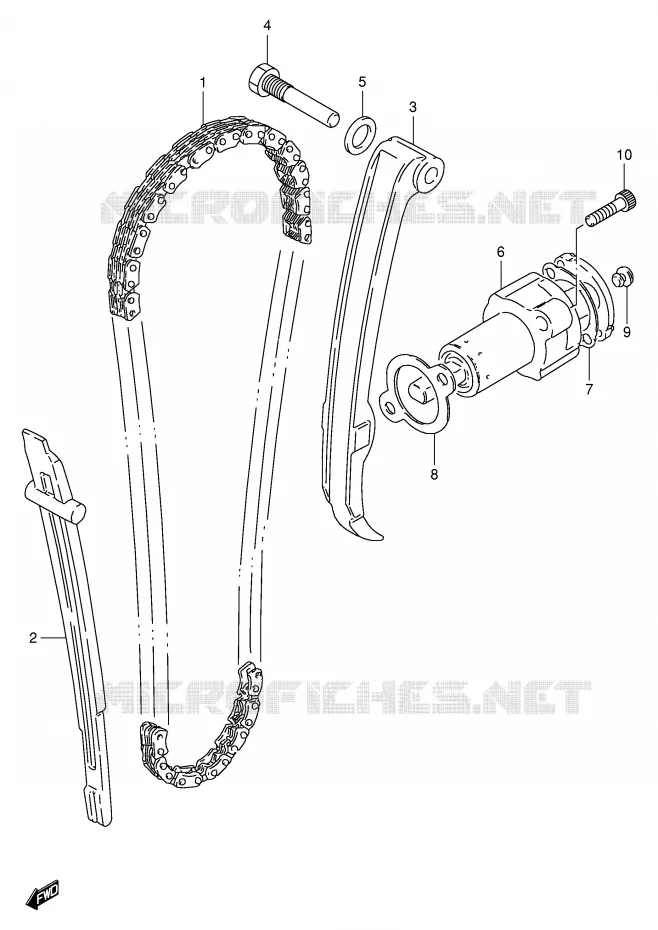 DISTRIBUTION Suzuki MOTO 250 TU 1998  TU250XW(E2)