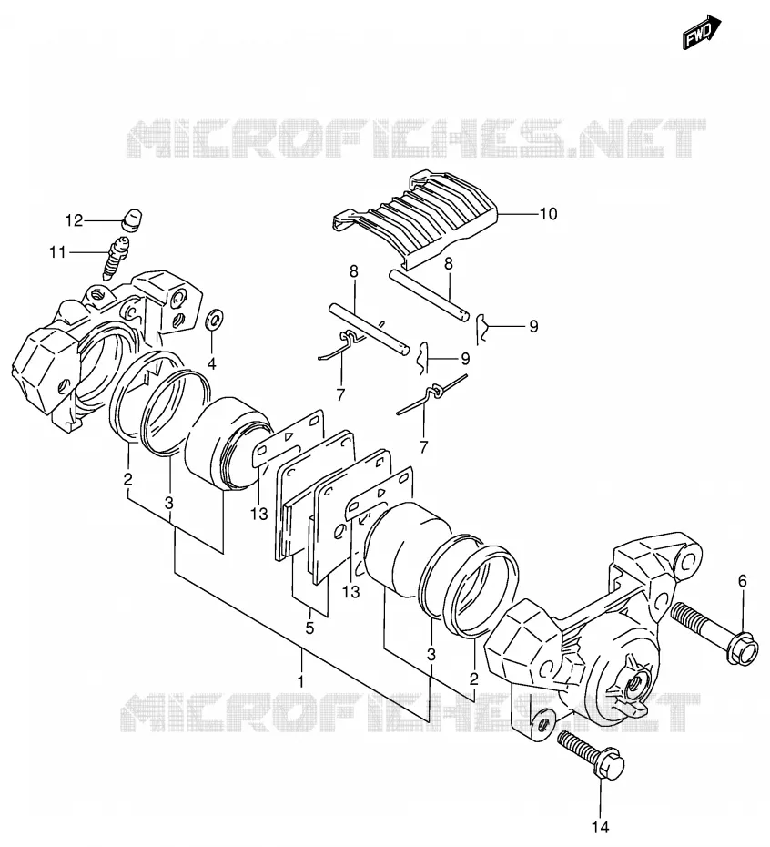 ETRIER DE FREIN ARRIERE (MODELE P/R/T) Suzuki MOTO 800 VX 1993  VX800UP(E4)