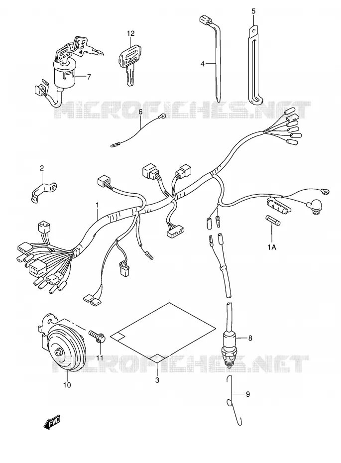 FAISCEAU ELECTRIQUE (P9) Suzuki MOTO 185 TS-ER 2000  TS185ERY(E1)