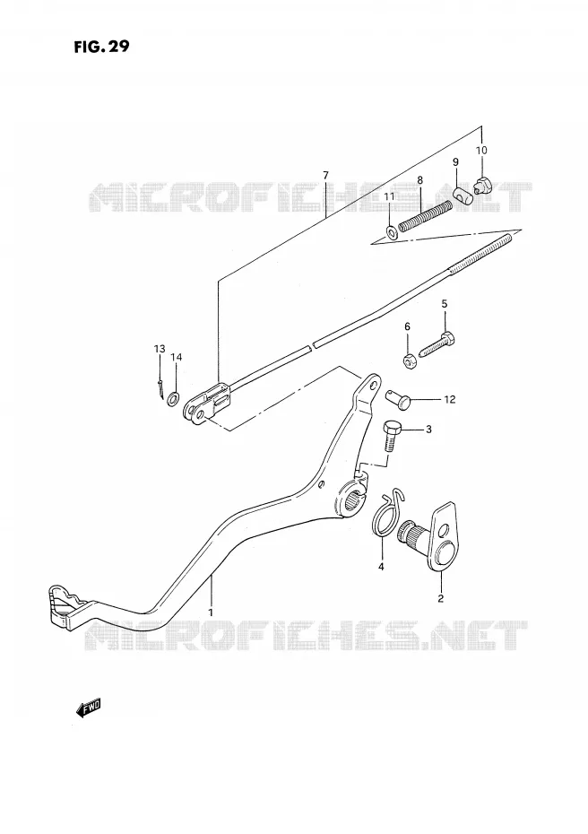 FREIN ARRIERE Suzuki MOTO 185 TS-ER 1993  TS185ERP(E24)