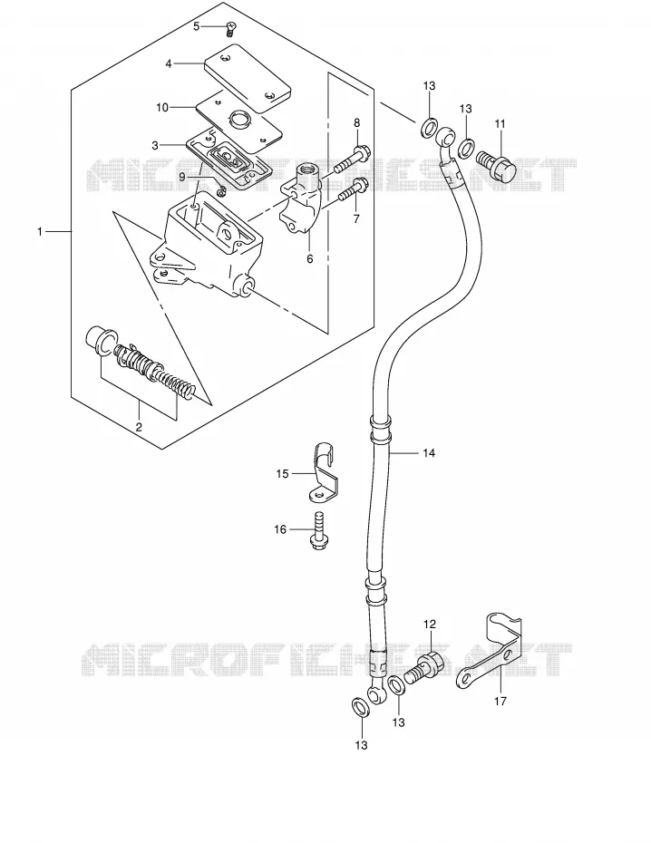 MAITRE CYLINDRE AVANT Suzuki MOTO 250 INTRUDER 2002  VL250K2(E2)