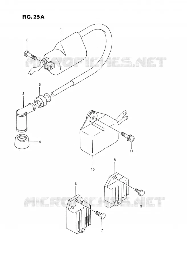 PARTIE ELECTRIQUE (MODELE N,MODELE P/R E24) Suzuki MOTO 185 TS-ER 1982  TS185ERZ(E24)