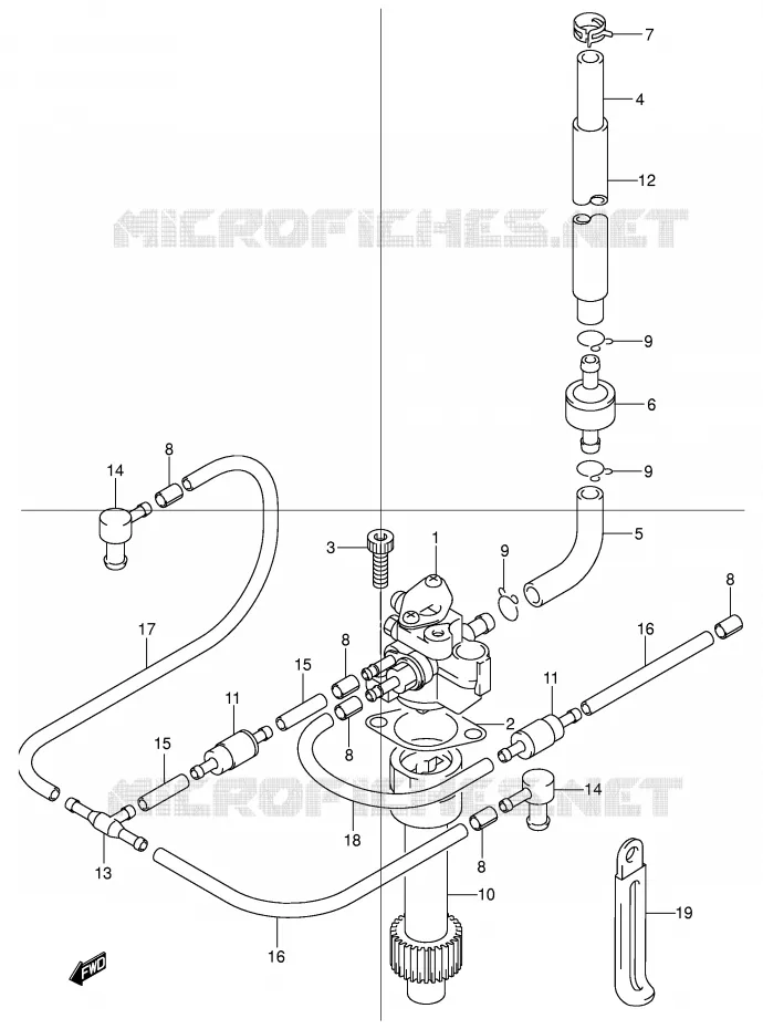 POMPE A HUILE (MODELE Y) Suzuki MOTO 50 STREET-MAGIC 1998  TR50SW(E2)