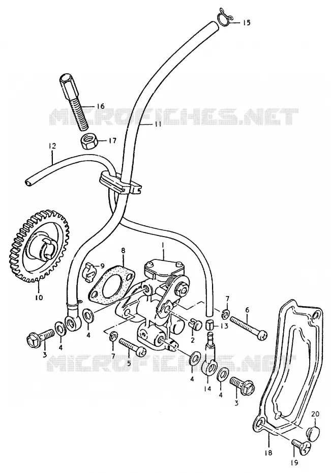 POMPE A HUILE Suzuki MOTO 50 TS-ER 1980  TS50ERPDT(T)