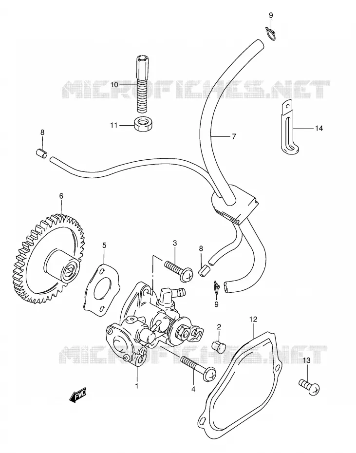 POMPE A HUILE Suzuki MOTO 50 TS-X 1984  TS50XKE(E1)