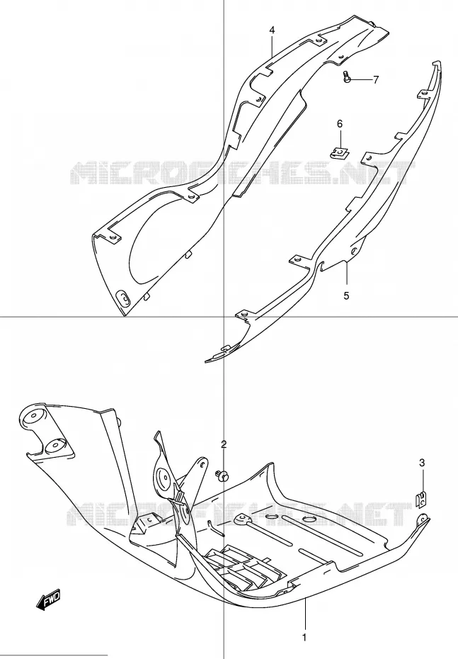 PROTEGE JAMBES Suzuki SCOOTER 150 EPICURO 2001  UC150RK1(E34)