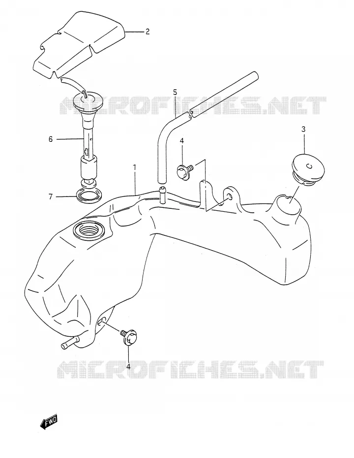 RESERVOIR D'HUILE Suzuki MOTO 200 TS-R 1991  TS200RM(E28)