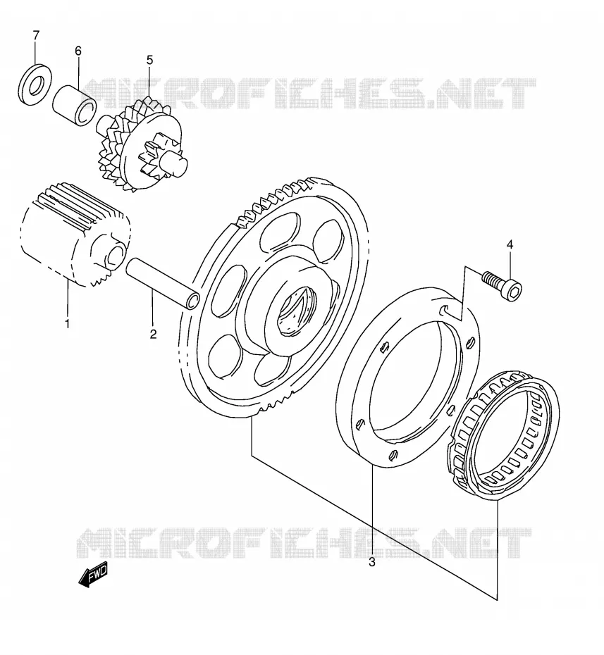 ROUE LIBRE DE DEMARREUR Suzuki MOTO 1500 INTRUDER 2000  VL1500Y(E2)