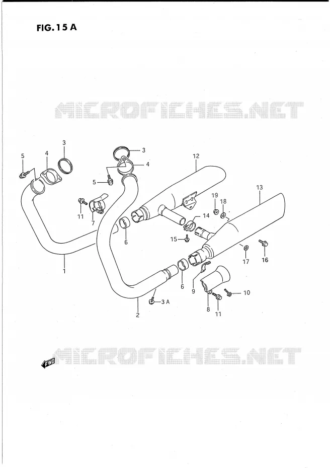 SILENCIEUX (MODELE S) Suzuki MOTO 1400 INTRUDER 1987  VS1400GLFH(E2)