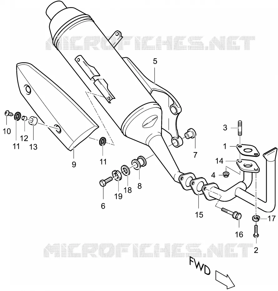 SILENCIEUX Suzuki SCOOTER 50 ESTILETE 2000  UF50ZY