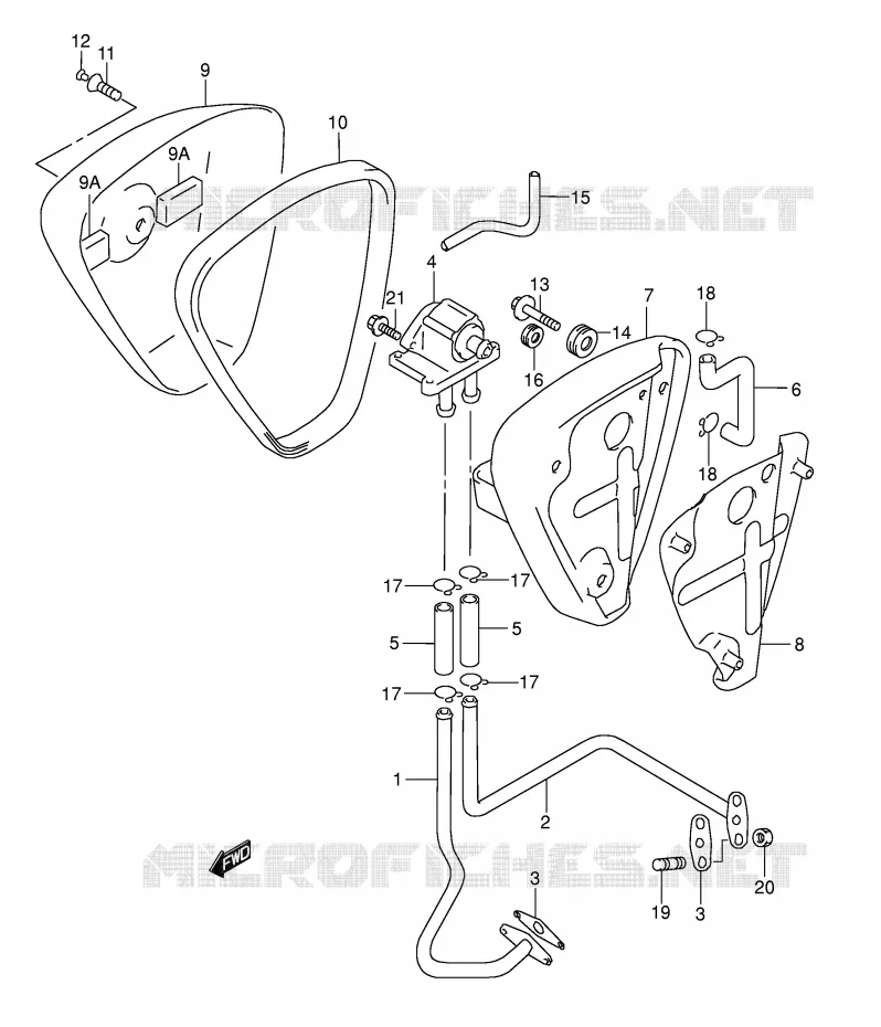 SYSTEME RECYCLAGE GAZ ECHAPPEMENT (MODELE K1/K2/K3/K4 E2,E19 MODELE K3 P37) Suzuki MOTO 1500 INTRUDER 2004  VL1500K4(E2)