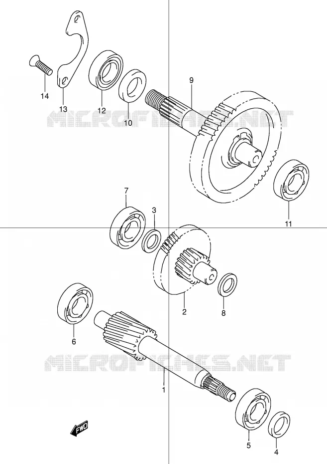 TRANSMISSION (2) Suzuki MOTO 50 STREET-MAGIC 2000  TR50SY(E2)