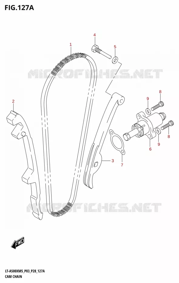 DISTRIBUTION Suzuki QUAD 500 KINGQUAD 2025  LT-A500XM5 P03 2025 M5
