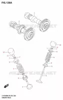 ARBRE A CAMES   SOUPAPES pour Suzuki KINGQUAD 750 2024