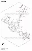 CORPS DE PAPILLON (P33) pour Suzuki KINGQUAD 750 2024