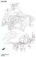 GARDE BOUE ARRIERE (LT A750XP:(P03,P33)) pour Suzuki KINGQUAD 750 2024