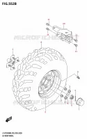 ROUE ARRIERE GAUCHE (LT A750XP) pour Suzuki KINGQUAD 750 2024
