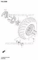 ROUE AVANT (LT A750XP) pour Suzuki KINGQUAD 750 2024