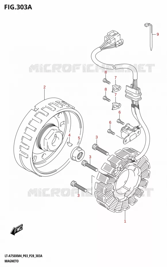 ALLUMAGE ROTOR - STATOR Suzuki QUAD 750 KINGQUAD 2024  LT-A750XM4