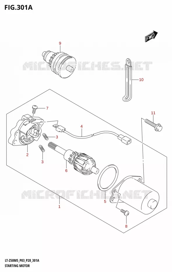 DEMARREUR Suzuki QUAD 50 QUADSPORT 2025  LT-Z50 2025 M5