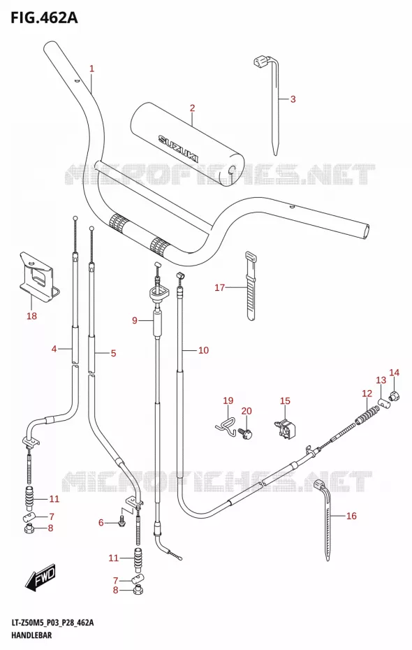 GUIDON Suzuki QUAD 50 QUADSPORT 2025  LT-Z50 2025 M5