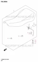 SELLE (P33) pour Suzuki QUADSPORT 90 2025
