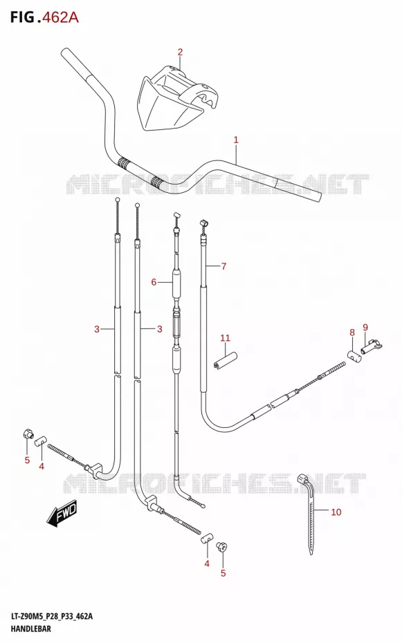 GUIDON Suzuki QUAD 90 QUADSPORT 2025  LT-Z90 2025 M5 (P28)