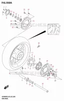 ROUE ARRIERE pour Suzuki GSX 800 2025
