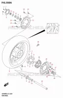 ROUE ARRIERE pour Suzuki GSX 800 2025