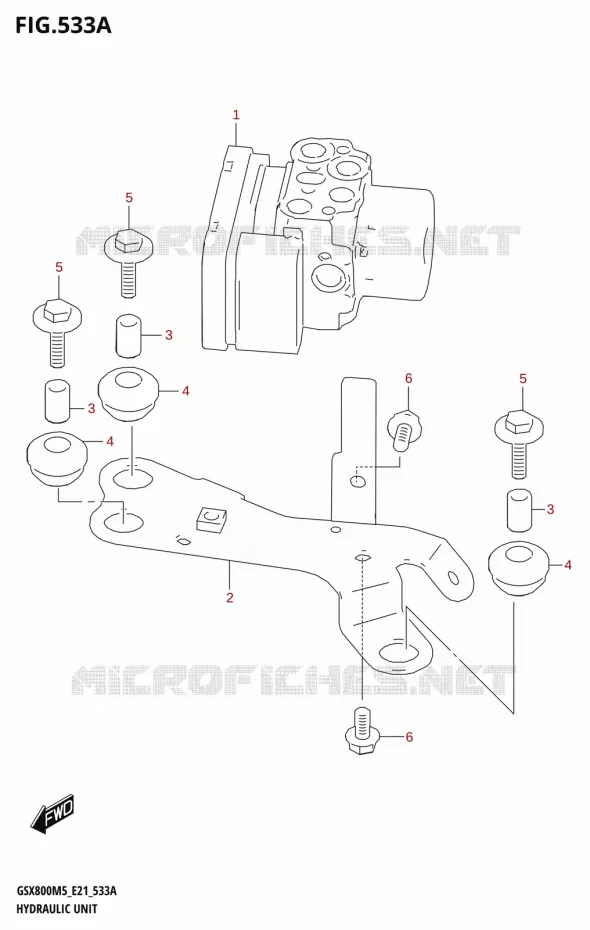 SYSTÈME ABS Suzuki MOTO 800 GSX 2025  GSX800UQM5 E21 2025 M5 (E21)