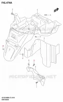 GARDE BOUE ARRIERE pour Suzuki BURGMAN 125 2024