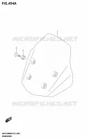 PARE BRISE pour Suzuki BURGMAN 125 2024