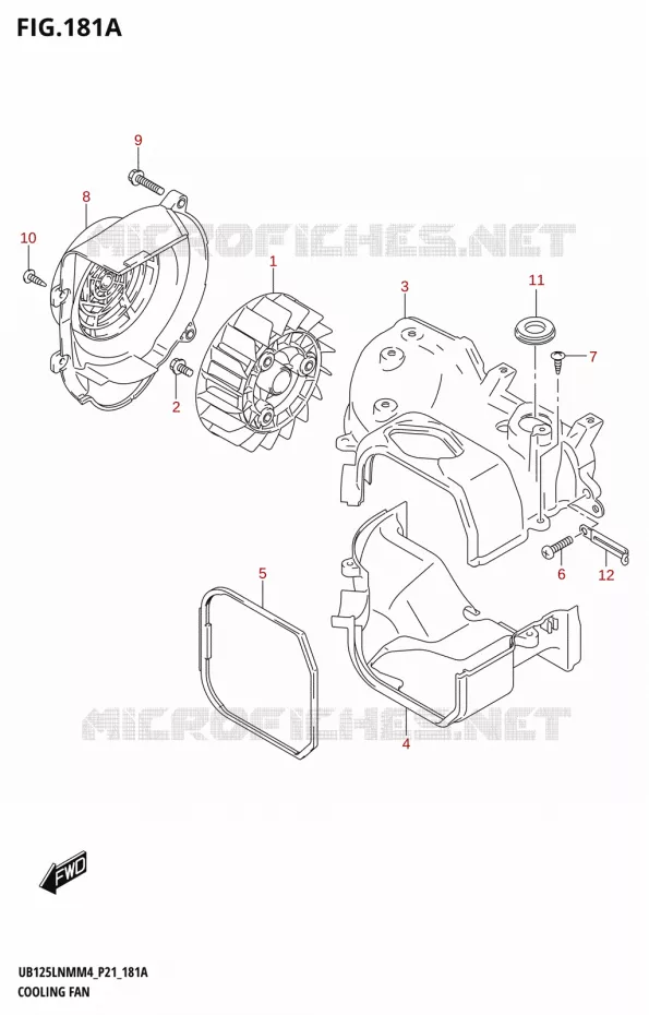 VENTILATEUR Suzuki SCOOTER 125 BURGMAN 2024  UB125LNM 2024 M4 (P21)