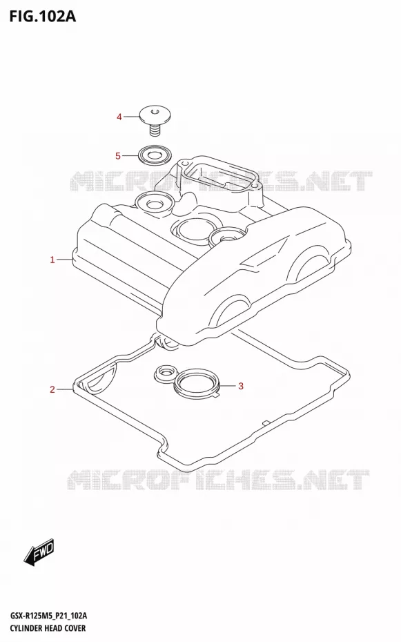 COUVRE CULASSE Suzuki MOTO 125 GSX-R 2025  GSX-R125RL 2025 M5 (P21)