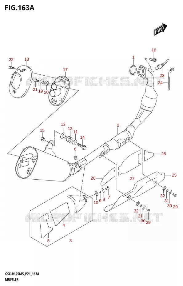 SILENCIEUX Suzuki MOTO 125 GSX-R 2025  GSX-R125RL 2025 M5 (P21)